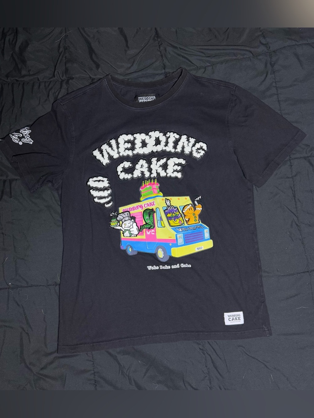 WEDDING CAKE Black Graphic Tee 🎂🔥